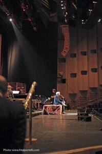 Franco Battiato durante il concerto