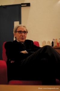 Franco Battiato nel corso dell'intervista