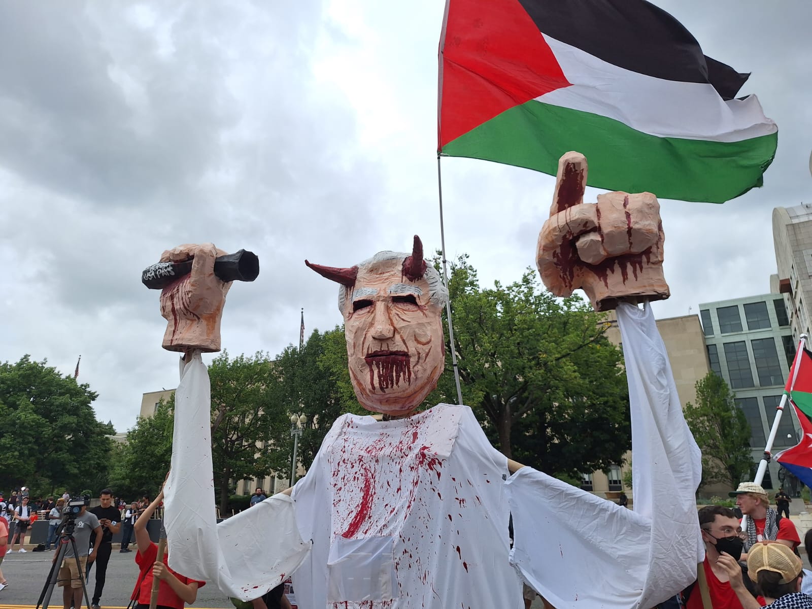 Manichino di Benjamin Netanyahu - Foto di Stefano Scibilia 