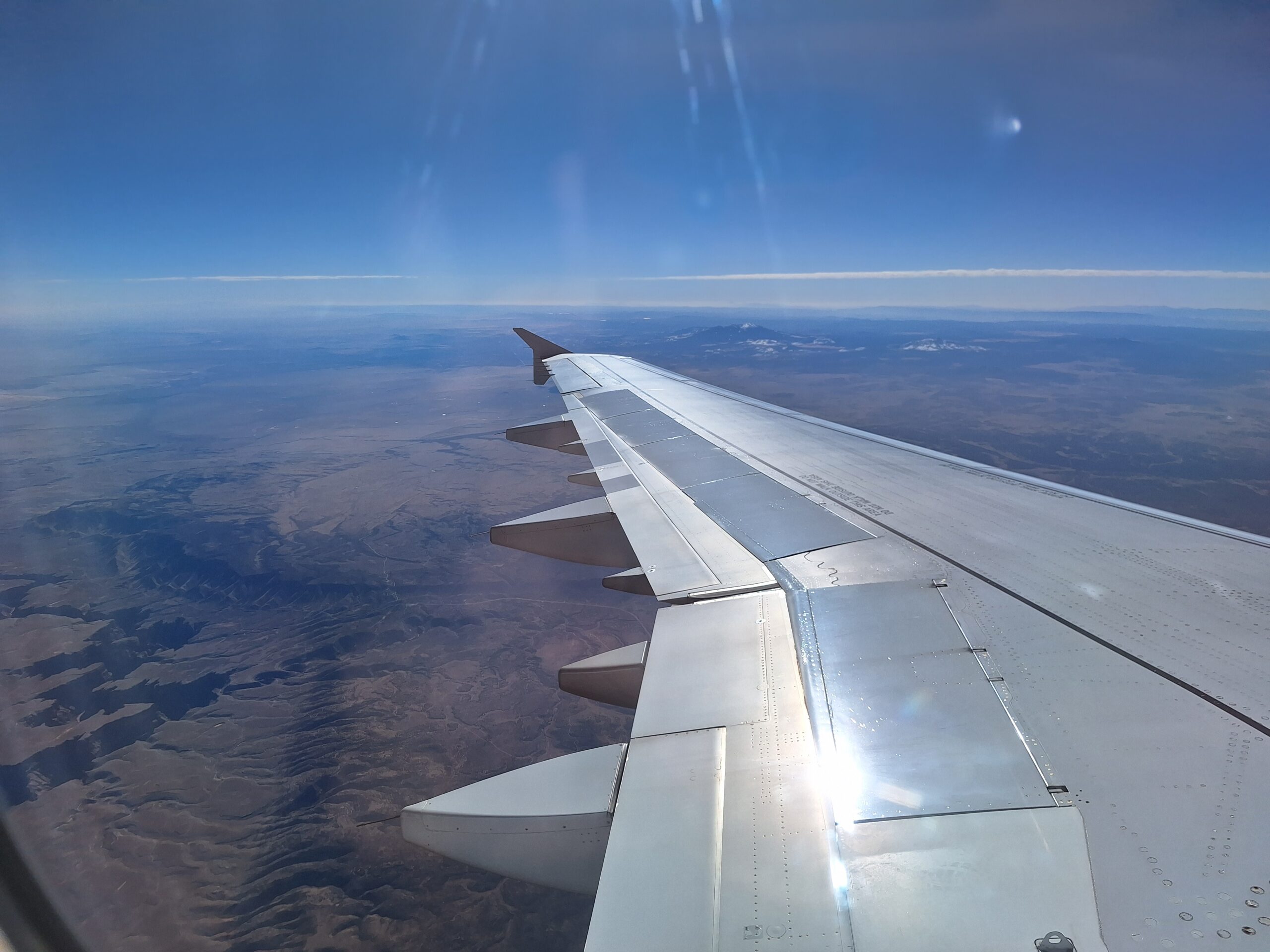 Vista Grand Canyon dal volo Charlotte - Los Angeles (Foto di Stefano Scibilia)